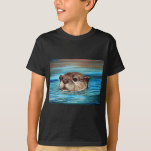 Fluss Otter Painting T-Shirt