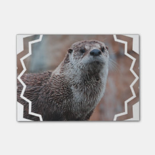 Fluss-Otter Post-it Klebezettel