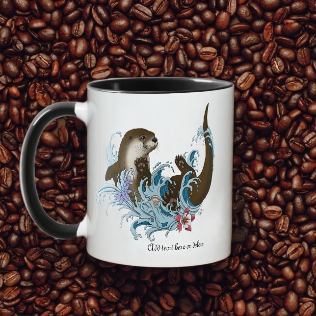 Fluss Otter Water Niedlich Tasse (Von Creator hochgeladen)