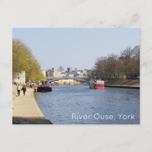 Fluss Ouse, York Postkarte