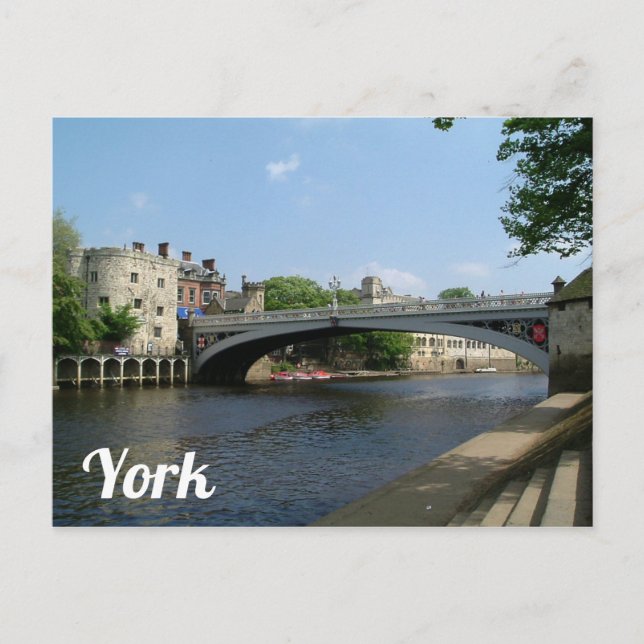 Fluss Ouse, York Postkarte (Vorderseite)