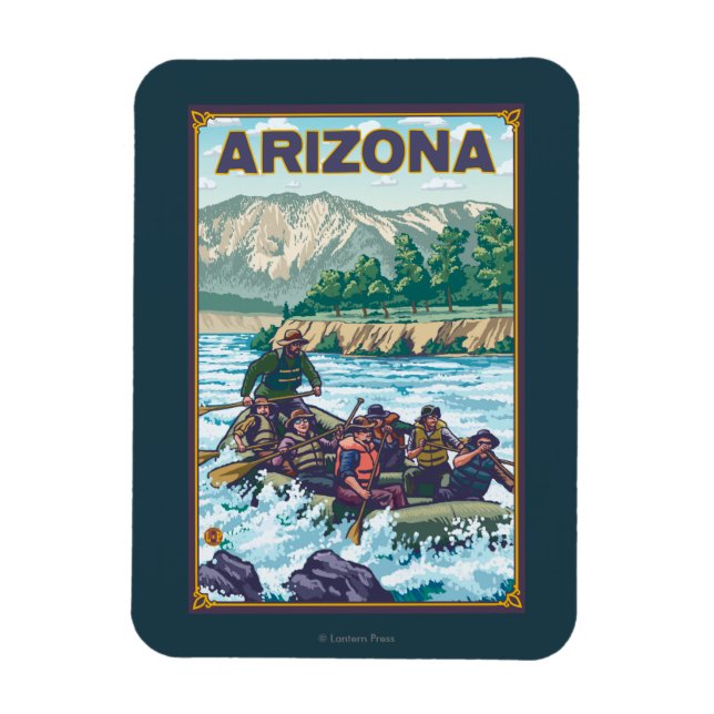 Fluss RaftingArizona Magnet (Vertikal)
