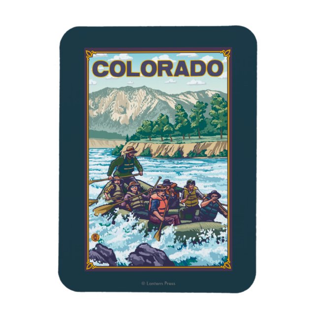Fluss RaftingColorado Magnet (Vertikal)