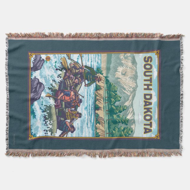 Fluss RaftingSouth Dakota Decke (Vorderseite)