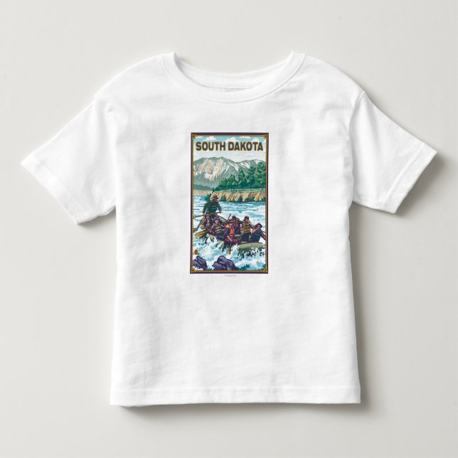 Fluss RaftingSouth Dakota Kleinkind T-shirt (Vorderseite)
