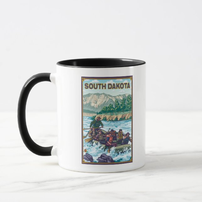 Fluss RaftingSouth Dakota Tasse (Links)