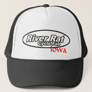 Fluss-Ratten-Zyklus-toller Iowa-Fernlastfahrer-Hut Truckerkappe