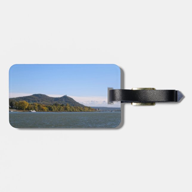 Fluss Rhein Gepäckanhänger (Rückseite horizontal)