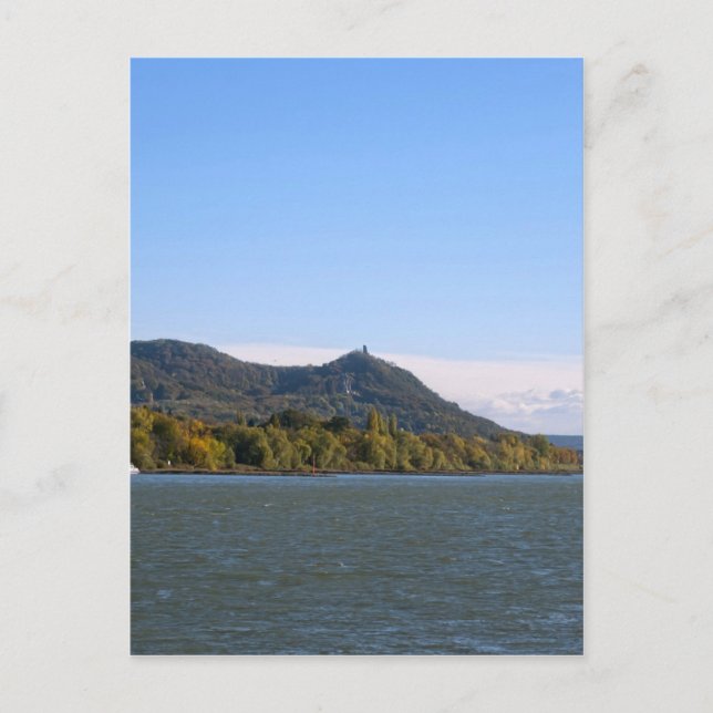 Fluss Rhein Postkarte (Vorderseite)