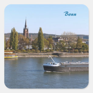 Fluss Rhein Quadratischer Aufkleber