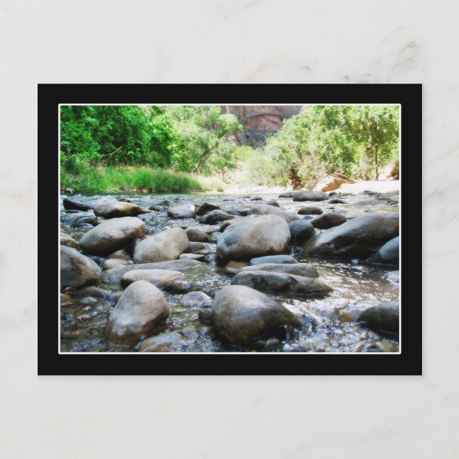 Fluss Rocks bei der Jungfrau Postkarte (Vorderseite)