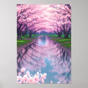 Fluss Sakura Poster