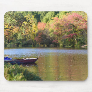 Fluss, Schiff, Ufer Mousepad