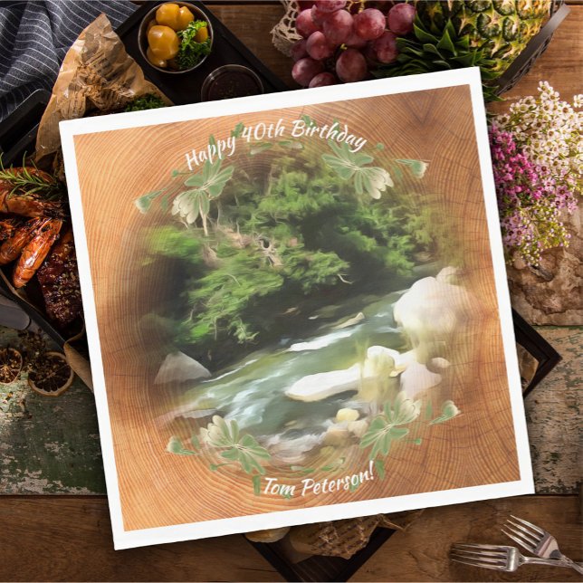 Fluss South Birthday 0365 Serviette (Von Creator hochgeladen)