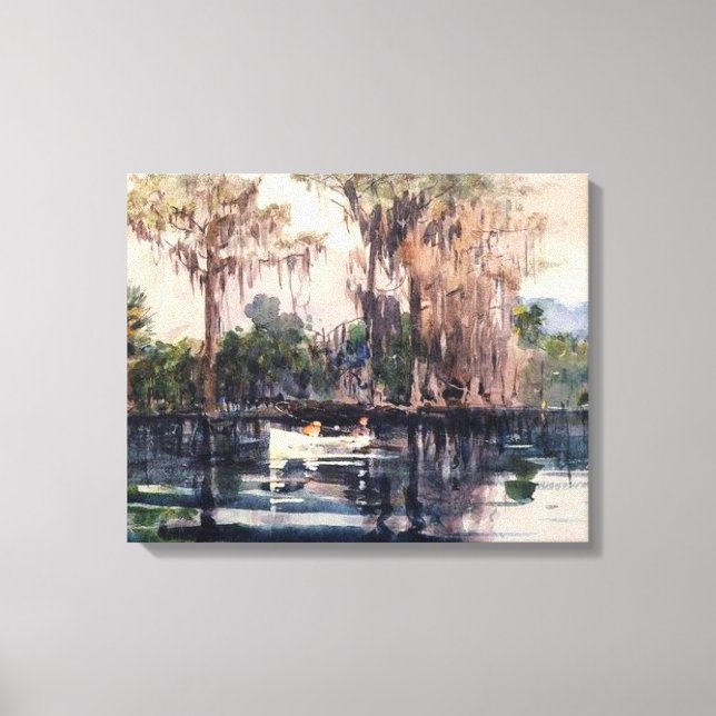 Fluss St. John, Florida von Winslow Homer Leinwanddruck (Vorderseite)