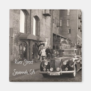 Fluss-Straße, Savanne, GA Magnet