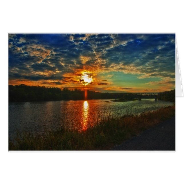 Fluss Sunset (Vorderseite (Horizontal))