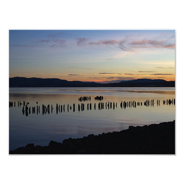 Fluss Sunset Fotodruck (Vorne)