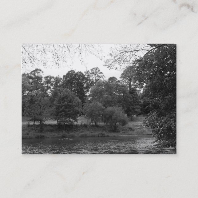 Fluss Taff, Bute Park, Cardiff Visitenkarte (Vorderseite)