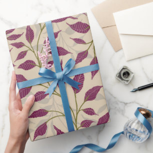 Fluss tanzender Blätter Delikate Grüne Foliage Geschenkpapier