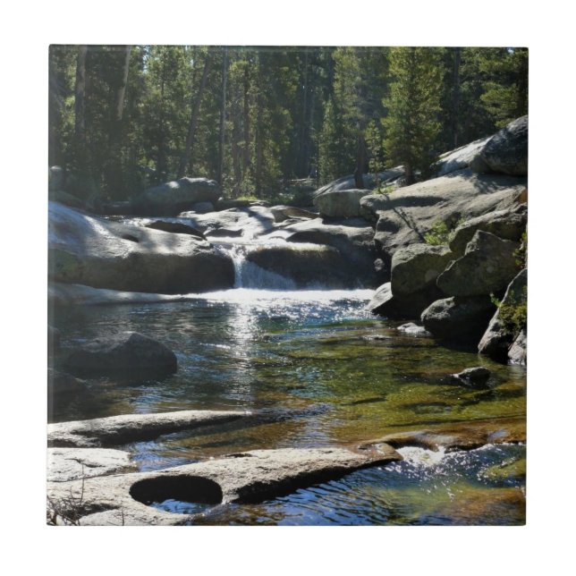 Fluss Tuolumne in Tuolumne Meadows, Yosemite, CA Fliese (Vorderseite)