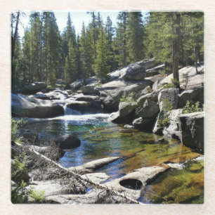 Fluss Tuolumne in Tuolumne Meadows, Yosemite, CA Glasuntersetzer