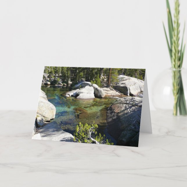 Fluss Tuolumne in Tuolumne Meadows, Yosemite, CA Karte (Vorderseite)
