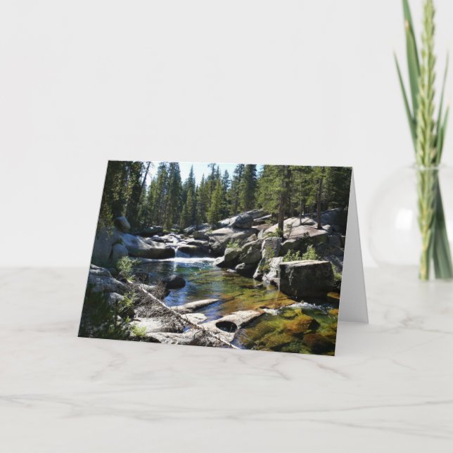 Fluss Tuolumne in Tuolumne Meadows, Yosemite, CA Karte (Vorderseite)