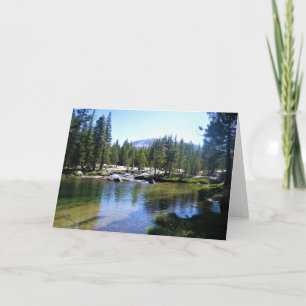 Fluss Tuolumne in Tuolumne Meadows, Yosemite, CA Karte