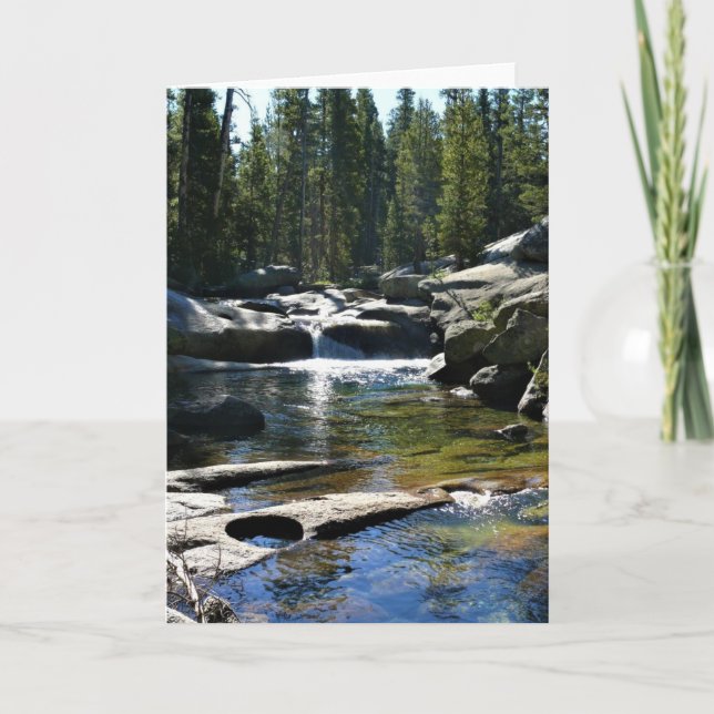 Fluss Tuolumne in Tuolumne Meadows, Yosemite, CA Karte (Vorderseite)