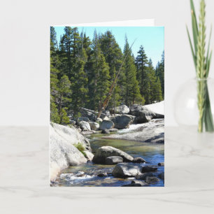 Fluss Tuolumne in Tuolumne Meadows, Yosemite, CA Karte