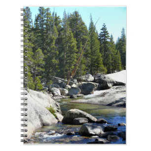 Fluss Tuolumne in Tuolumne Meadows, Yosemite, CA Notizblock