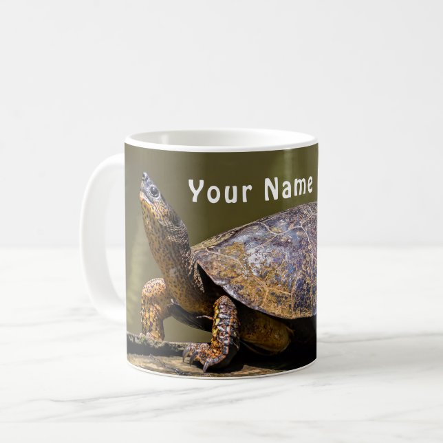 Fluss Turtle bei Tortuguero - Costa Rica Kaffeetasse (Vorderseite Links)