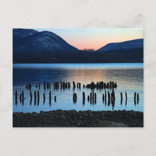 Fluss Twilight Postkarte