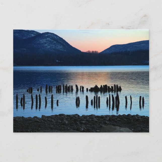 Fluss Twilight Postkarte (Vorderseite)