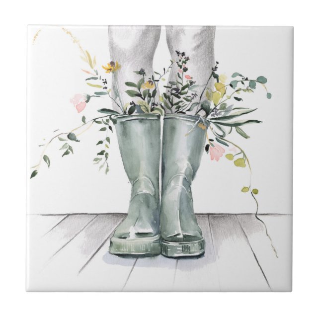 Fluss und Wachstum II Fliese (Vorderseite)