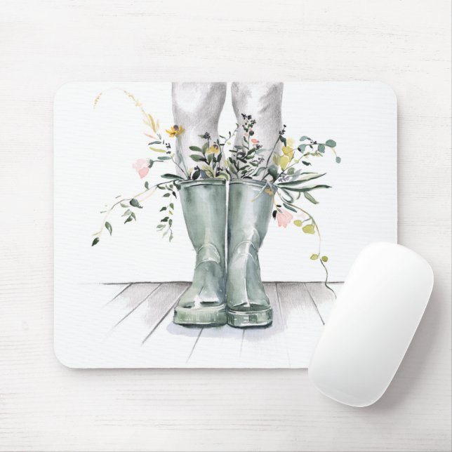 Fluss und Wachstum II Mousepad (Mit Mouse)