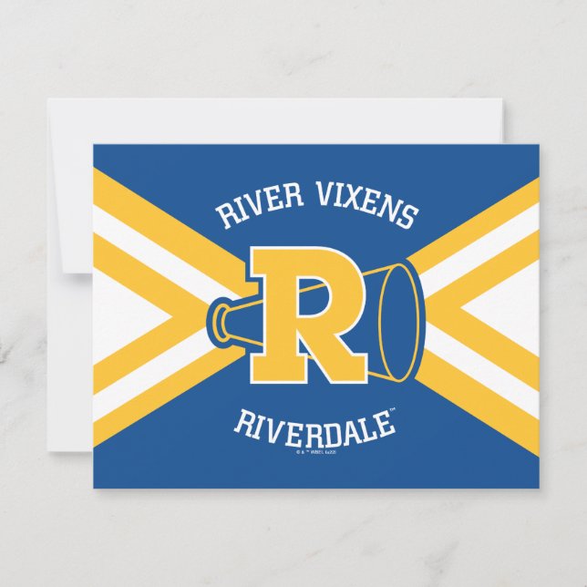 Fluss Vixens Cheer Uniform Mitteilungskarte (Vorderseite)