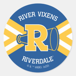 Fluss Vixens Cheer Uniform Runder Aufkleber