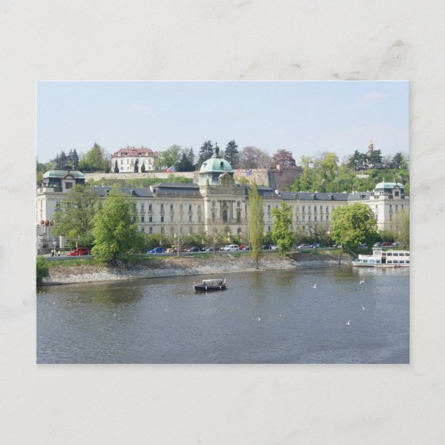 Fluss Vltava Postkarte (Vorderseite)