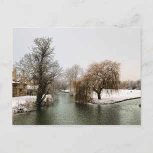 Fluss Welland Winter Postkarte