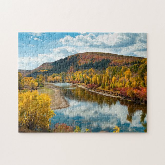 Fluss Yampa im Herbst (Horizontal)