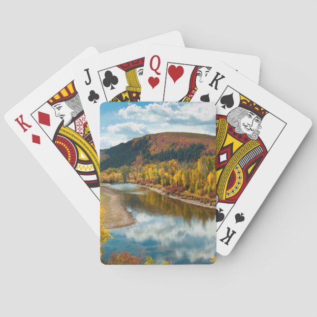 Fluss Yampa im Herbst Spielkarten (Rückseite)