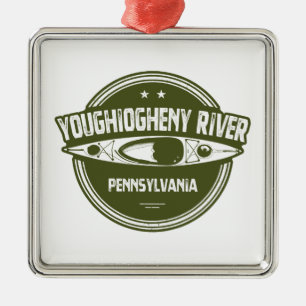 Fluss Youghiogheny, Pennsylvania Ornament Aus Metall