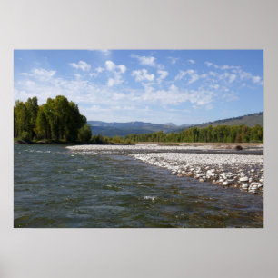 Flussabwärts auf dem Snake River I Poster
