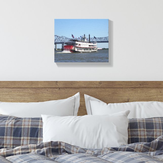 Flussboot Leinwanddruck (Insitu (Schlafzimmer))