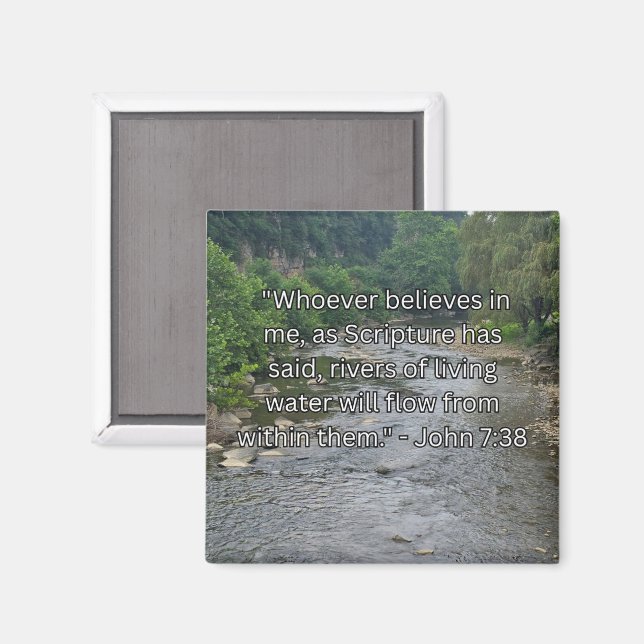 Flüsse des Lebens Magnet (Vorderseite/Rückseite)