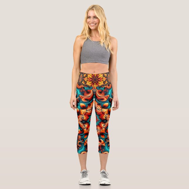 Flüsse fließen hindurch capri leggings (Vorderseite)