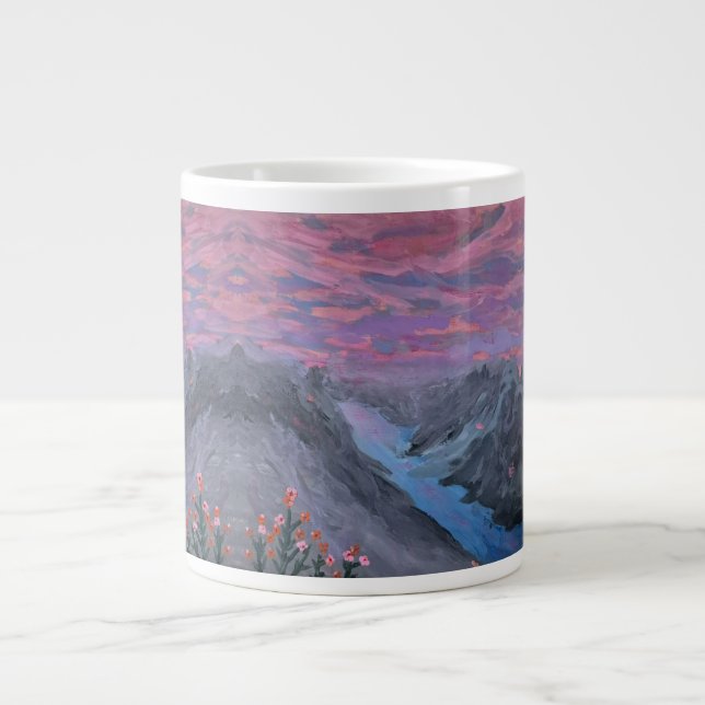 Flüsse ihrer Kindheit Jumbo-Tasse (Vorderseite)