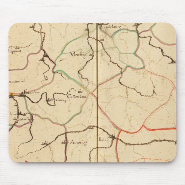 Flüsse und Täler Deutschlands Mousepad (Vorne)